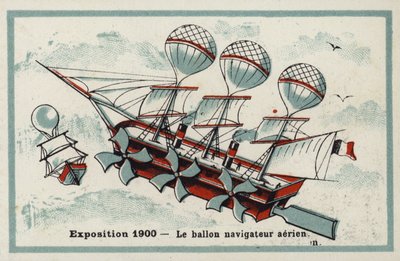 Expozice 1900 - vzducholoď od French School
