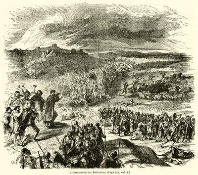 Extermination des Madianites (rytina) od French School