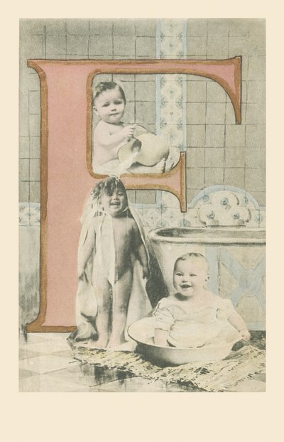 F: Tři děti v koupelně od French School
