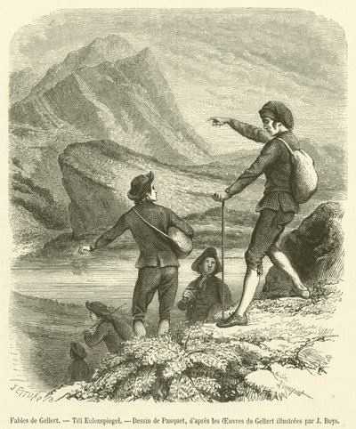 Fables de Gellert, Till Eulenspiegel (rytina) od French School