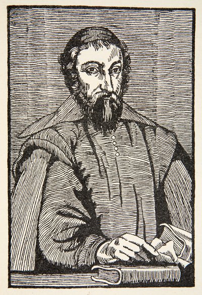 Fabri de Peiresc, kopie Borise Mestcherského (zemř. 1957), ilustrace z knihy Histoire de la Nation Francaise, Sciences, Volumes I & II, autor Gabriel Hanotaux (1853-1944), 1924. od French School