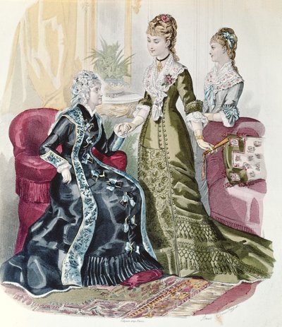 Móda druhé říše od La Mode Illustrée od French School