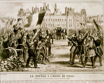 Únorová revoluce 1848 (litografie) od French School