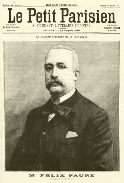 Felix Faure, nový prezident Francie (rytina) od French School