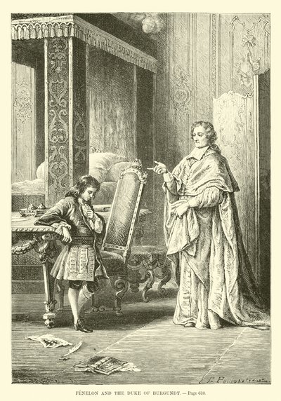 Fenelon a vévoda z Burgundska od French School