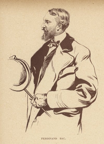 Ferdinand Bac, francouzský karikaturista (litografie) od French School