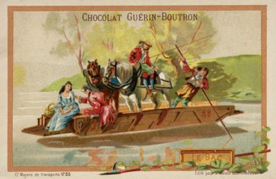 Trajekt (chromolitho) od French School