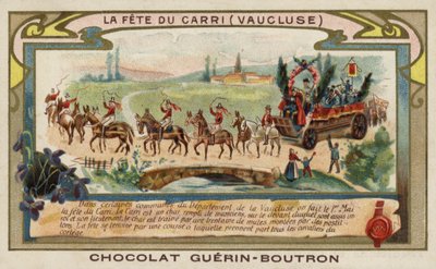 Festival of the Carri, Vaucluse, Francie (chromolitho) od French School
