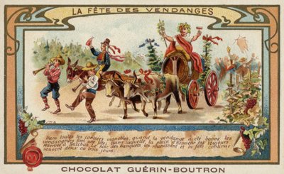 Festival sklizně hroznů (chromolitho) od French School