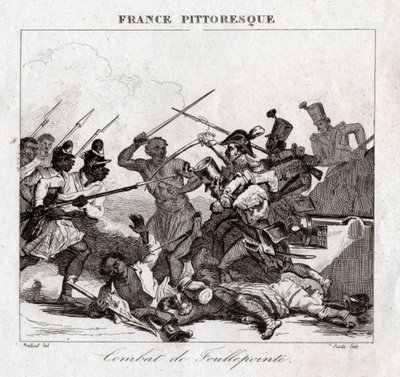 Bojujte na Madagaskaru. (rytina, cca 1850) od French School