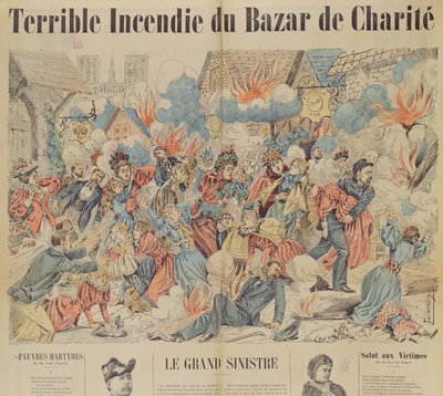 Požár na Bazar de la Charite, 4. května 1897 od French School