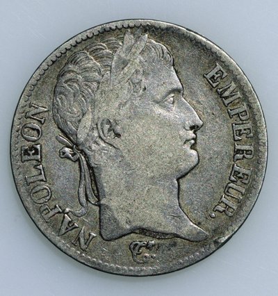 Pětifranková mince s hlavou Napoleona (1769-1821) 1811 (recto) od French School