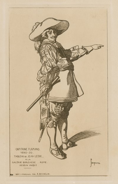 Vlámský kapitán, 1640-50 od French School