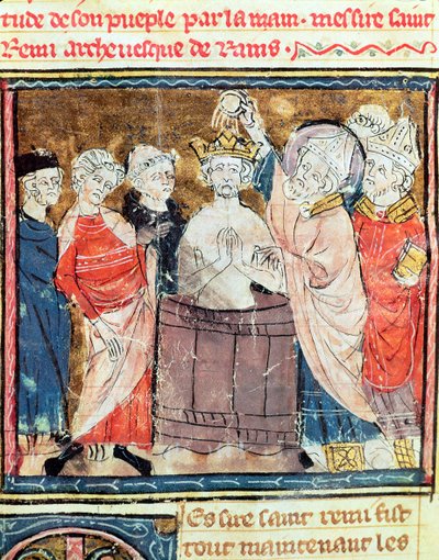 Fol.11r Svatý Remigius, biskup z Remeše od French School