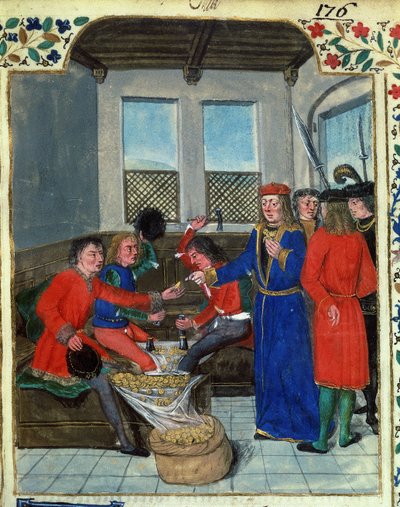 Fr 23927 f.5 Vynález a výroba peněz z „Královského nařízení o používání peněz, které vytvořil král Karel VII., Nicolas Oresmes od French School