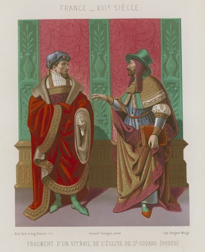 Fragment okna v kostele svatého Godarda od French School