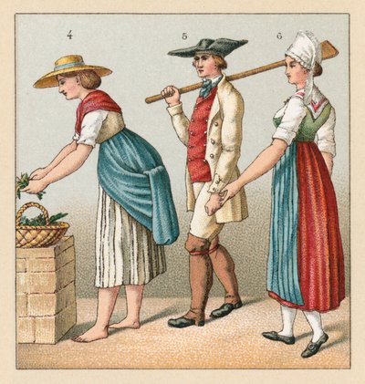 Kostým Francie XIX. cent od French School
