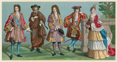 Kostým Francie XVII-XVIII století od French School
