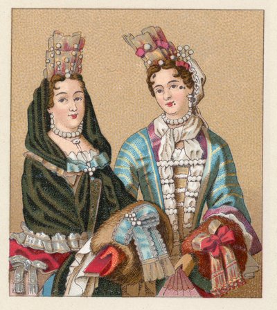 Kostým Francie XVII. centu od French School