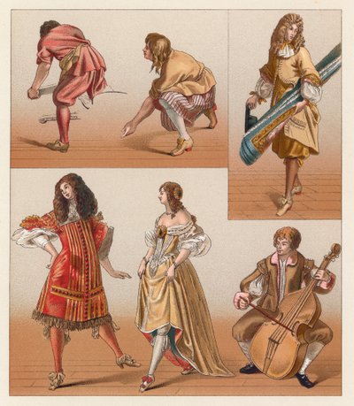 Kostým Francie XVII. centu od French School