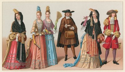 Kostým Francie XVII. centu od French School