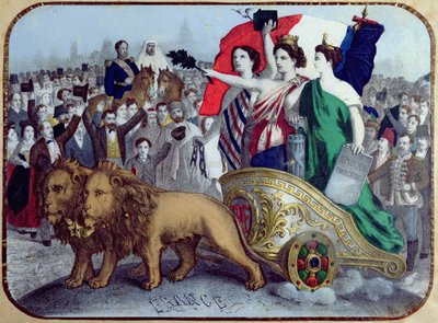 Francie vyhlašuje svobodu, 1848 od French School