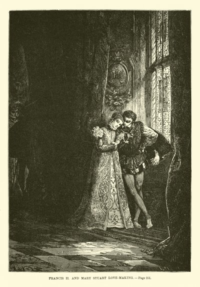 Milování Františka II. a Marie Stuartovny od French School