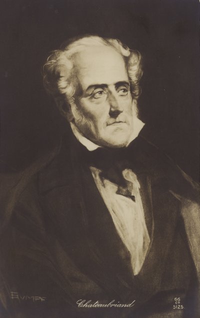 Francois-Rene de Chateaubriand (1768-1848), francouzský spisovatel, politik a historik od French School