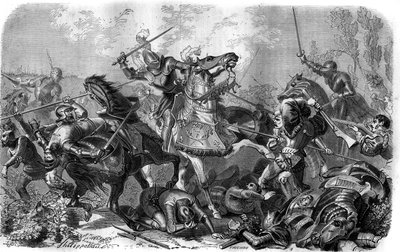Francois I (1494-1547), francouzský král zajat v bitvě u Pavie dne 24. od French School