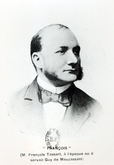 Francois Tassart, komorník Guy de Maupassant (1850-93), z La Fin de Maupassant od Georgese Normandy, publikoval v roce 1927, Paříž od French School