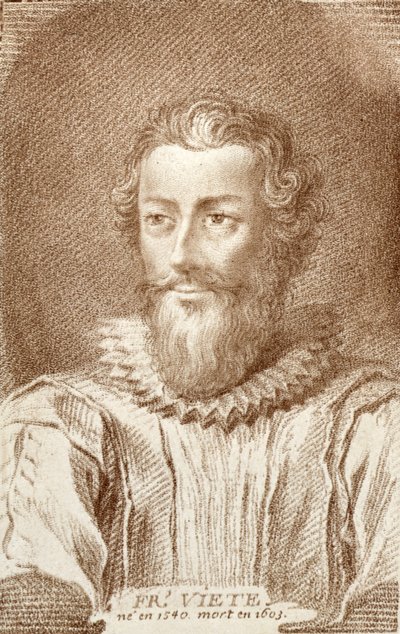 Francois Viete (1540-1603), ilustrace z Histoire des Mathematiciens od Alexandra Saveriena (1720-1805), vydané v Paříži 1766 od French School