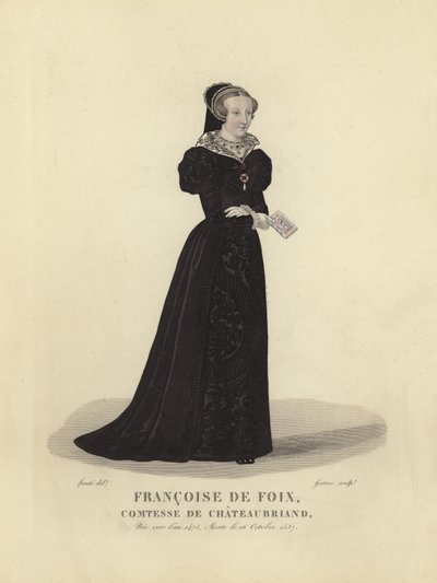 Francoise de Foix, hraběnka z Chateaubriand od French School