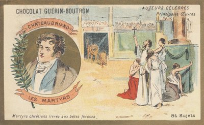 François-Rene, vikomt z Chateaubriand (1768-1848), francouzský spisovatel a politik, autor „Les Martyrs“ (1809) od French School