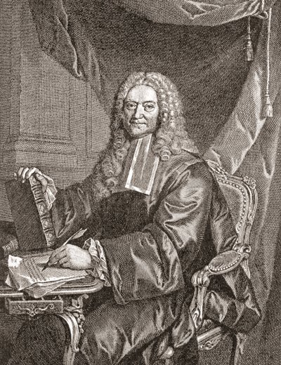François Chicoyneau, 1672 - 1752. Francouzský lékař a hlavní lékař krále Ludvíka XV. Z knihy Les Heures Libres vydané v roce 1908. od French School