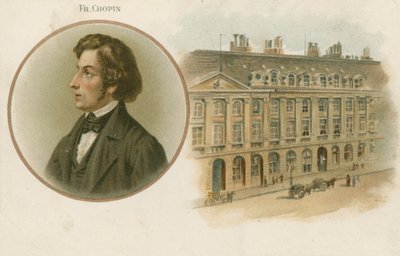 Frederic Chopin , polský skladatel a virtuózní pianista od French School