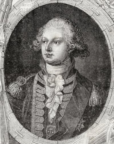 Frederick Augustus, vévoda z Yorku a Albany, z „Histoire de la Revolution Francaise“ od Louise Blanca (1811-82) od French School