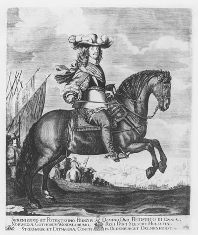 Frederick III Dánska a Norska (rytina) od French School