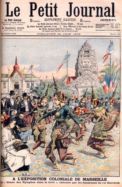 Francouzská koloniální výstava v Marseille - ilustrace pro Le Petite Journal, 24. června 1906 (rytina) od French School