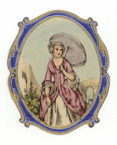 Francouzská dáma se slunečníkem od French School