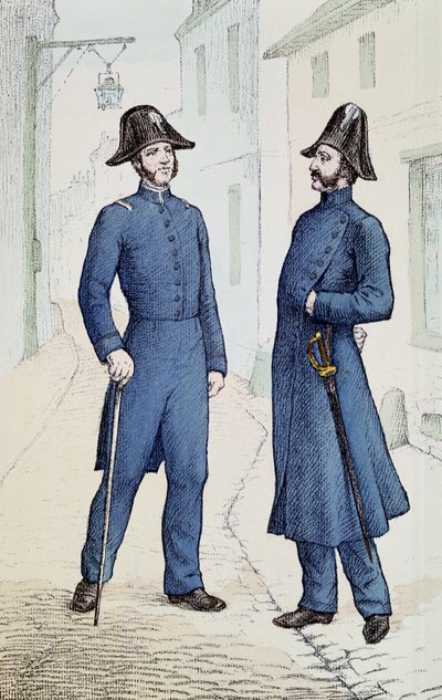 Francouzští policisté kolem roku 1829-30 od French School