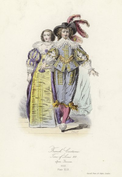 Francouzský kostým doby Ludvíka XIII od French School