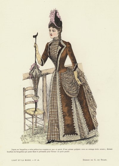 Francouzská módní deska, 1885-86 od French School