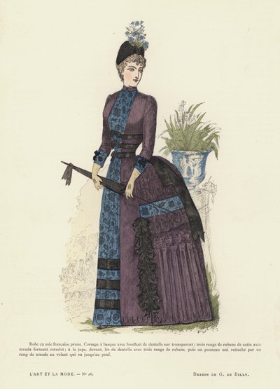 Francouzská módní deska, 1885-86 od French School