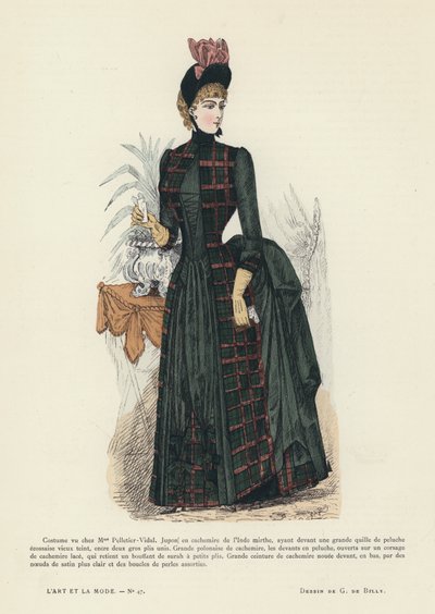 Francouzská módní deska, 1885-86 od French School