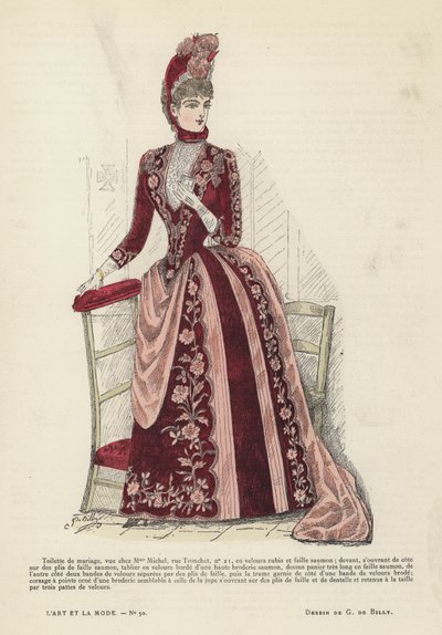 Francouzská módní deska, 1885-86 od French School