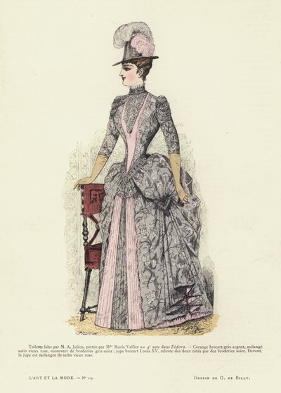 Francouzská módní deska, 1885-86 od French School
