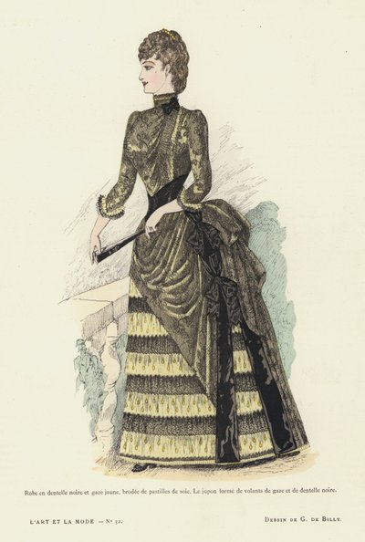 Francouzská módní deska, 1885-86 od French School