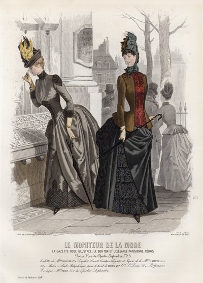 Francouzská módní deska, konec 19. století od French School