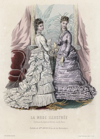 Francouzská módní deska, konec 19. století od French School