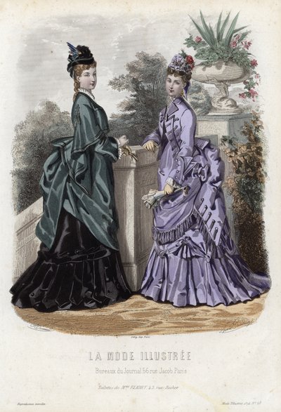 Francouzská módní deska, konec 19. století od French School